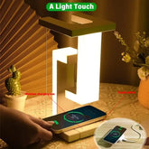 LED Floating Ambient Night Light - With Wireless charging Desk - Anti gravity Lamp